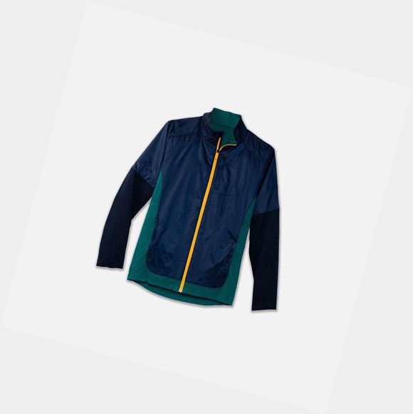 Capispalla Uomo Brooks Fusion Ibrido Blu Marino | ERKWOX-509