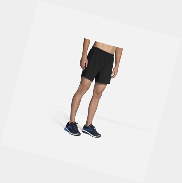 Pantaloni Uomo Brooks Go-To 5" Nere | DWSQJL-610