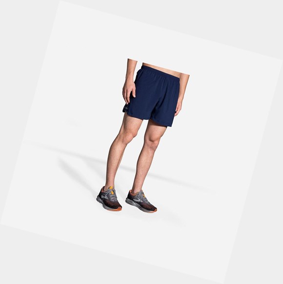 Pantaloni Uomo Brooks Sherpa 5" Blu Marino | RIBLQG-608