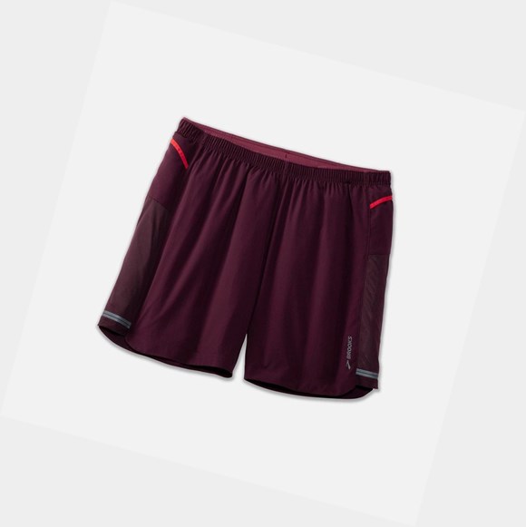 Pantaloni Uomo Brooks Sherpa 7" 2-in-1 Sangria | NFAVDP-705