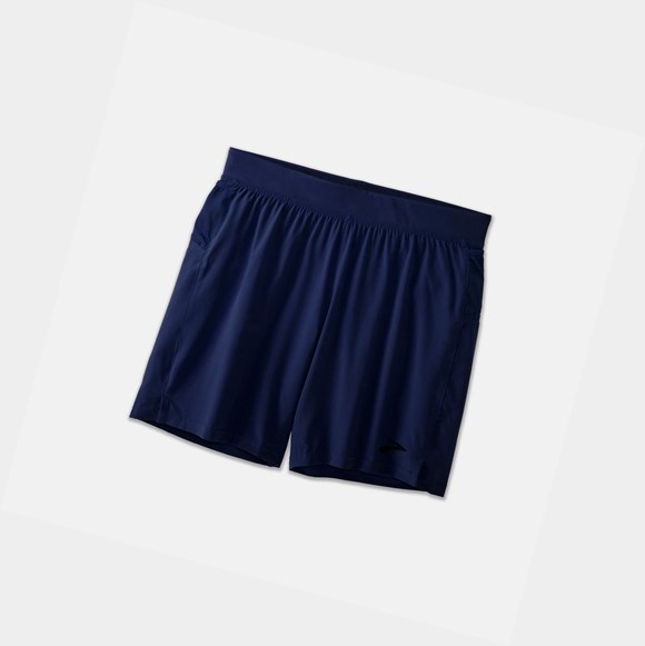 Pantaloni Uomo Brooks Sherpa 7" Blu Marino | LZKQCX-653