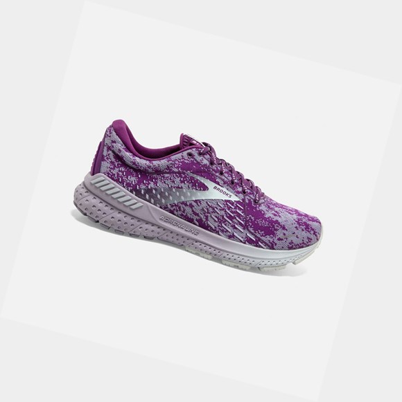 Scarpe Running Strada Donna Brooks Adrenaline GTS 21 Lavanda Blu | ETHMVN-478