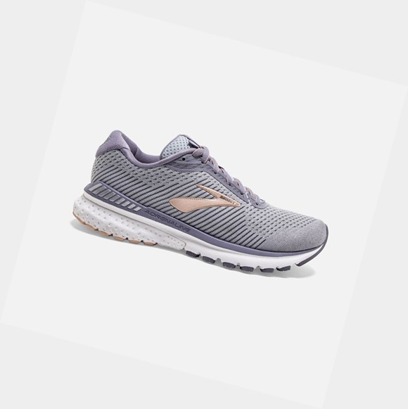 Scarpe Running Strada Donna Brooks Adrenaline GTS 20 Grigie Bianche | NGPEUV-281