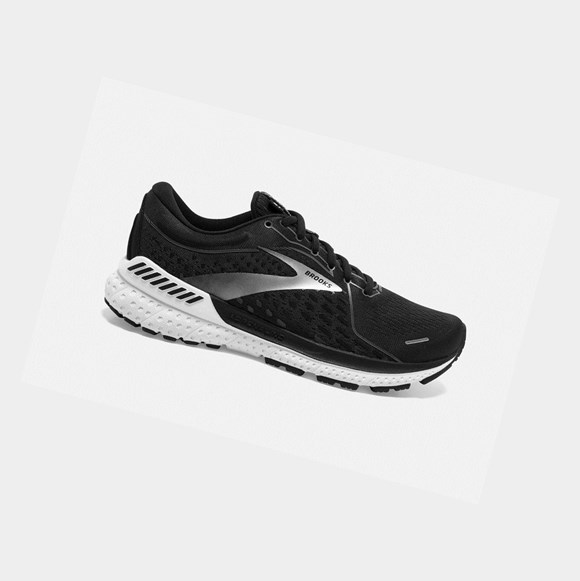 Scarpe Running Strada Donna Brooks Adrenaline GTS 21 Nere Bianche | RXFUPW-908