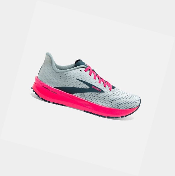 Scarpe Running Strada Donna Brooks Hyperion Tempo Blu Marino Rosa | XKOPVC-319