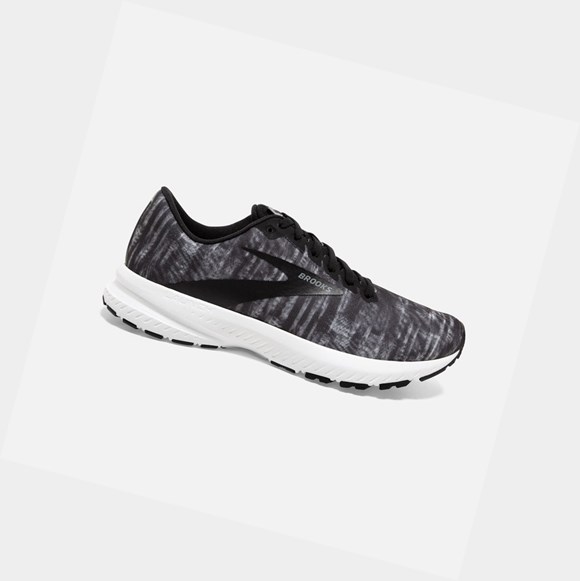Scarpe Running Strada Donna Brooks Launch 7 Nere Grigie Bianche | DBIKQH-201