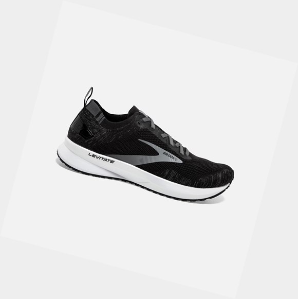 Scarpe Running Strada Donna Brooks Levitate 4 Nere Bianche | BHNYPQ-962