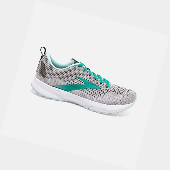 Scarpe Running Strada Donna Brooks Revel 4 Grigie Nere | TVFEUY-417