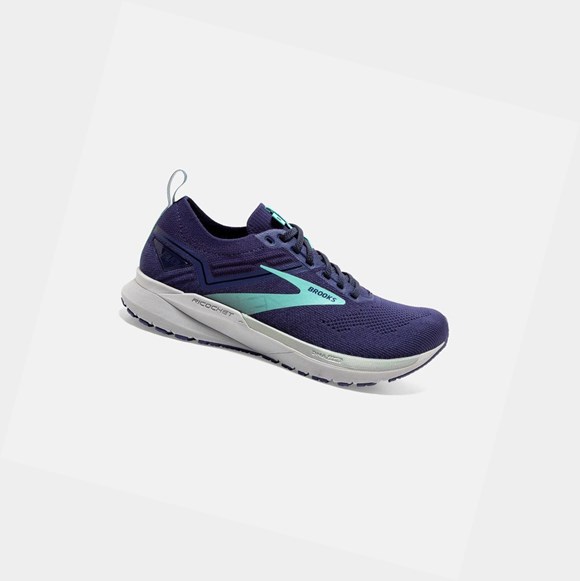 Scarpe Running Strada Donna Brooks Ricochet 3 Blu | DRMOGW-197