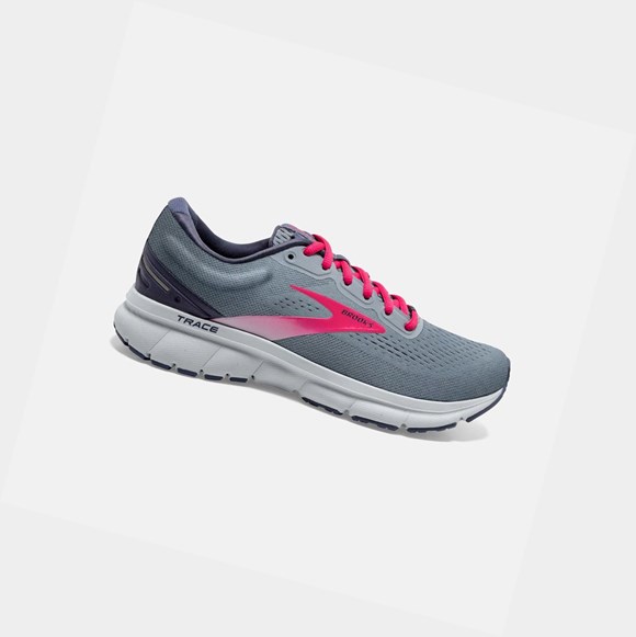 Scarpe Running Strada Donna Brooks Trace Grigie | YXQBIF-405