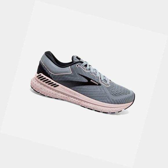 Scarpe Running Strada Donna Brooks Transcend 7 Grigie Nere | NWFAZB-896