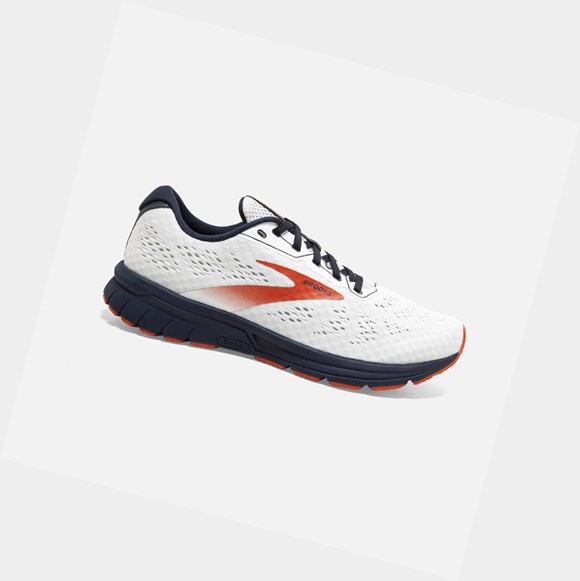 Scarpe Running Strada Uomo Brooks Anthem 4 Bianche Blu Marino Rosse | LKJIAP-513