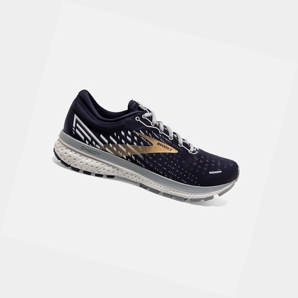 Scarpe Running Strada Uomo Brooks Ghost 13 Grigie Oro | FLCEDM-029