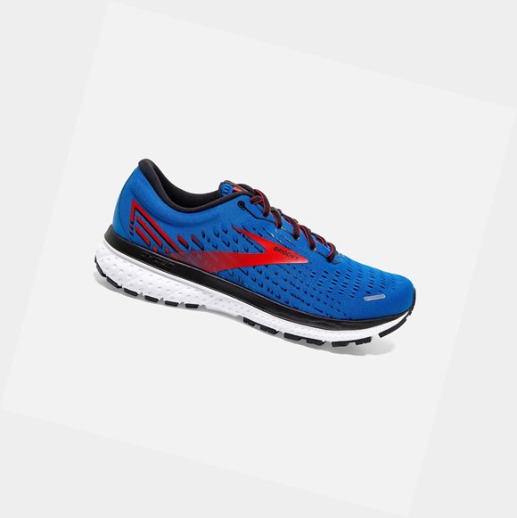 Scarpe Running Strada Uomo Brooks Ghost 13 Blu Rosse Bianche | YZARJT-148