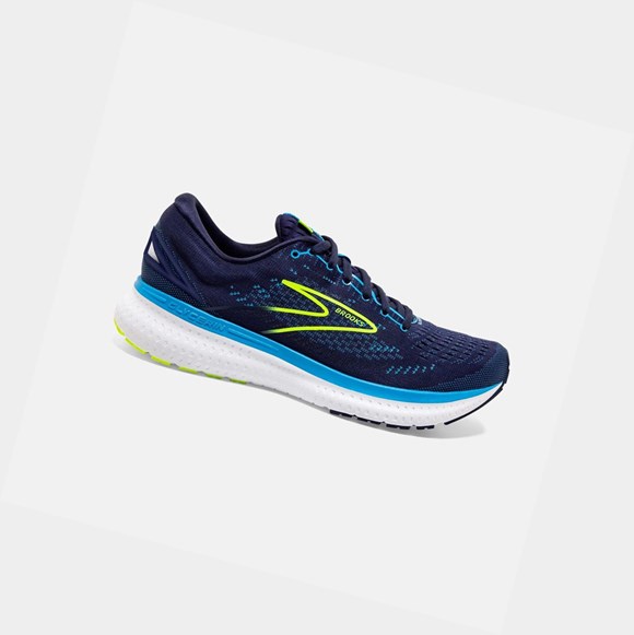 Scarpe Running Strada Uomo Brooks Glycerin 19 Blu Marino Blu | UTNWAY-854