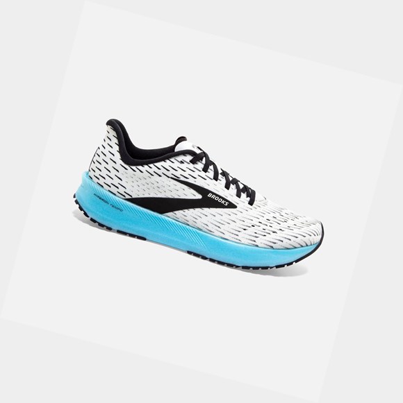 Scarpe Running Strada Uomo Brooks Hyperion Tempo Bianche Nere | KSZWUR-621