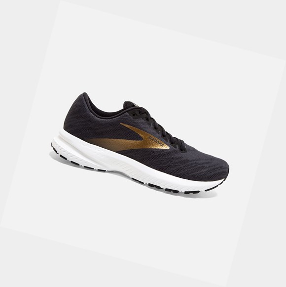 Scarpe Running Strada Uomo Brooks Launch 7 Nere Oro | FLBNGR-870