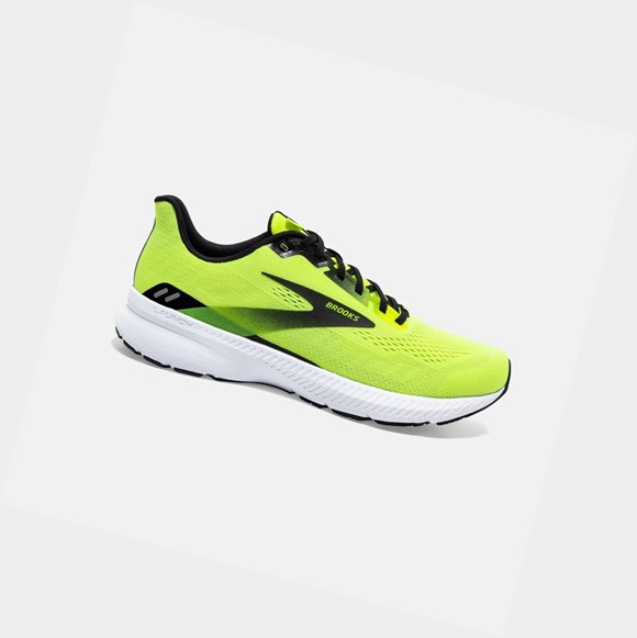 Scarpe Running Strada Uomo Brooks Launch 8 Nere Bianche | JBCULH-102