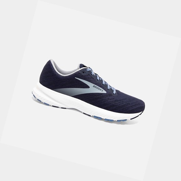 Scarpe Running Strada Uomo Brooks Launch 7 Grigie Bianche | MXHVDB-746
