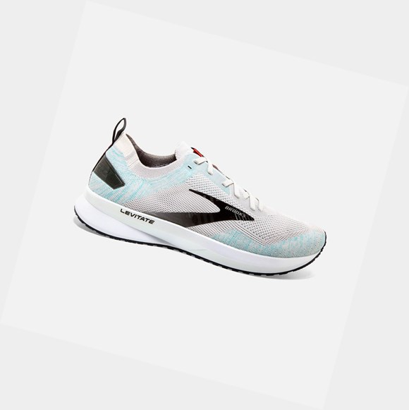 Scarpe Running Strada Uomo Brooks Levitate 4 Grigie Nere | MSEAGW-789