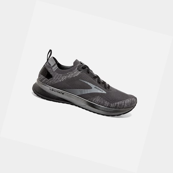 Scarpe Running Strada Uomo Brooks Levitate 4 Grigie Nere | OVZGTI-690