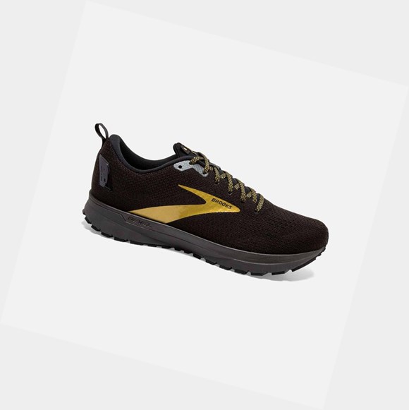 Scarpe Running Strada Uomo Brooks Revel 4 Nere Oro | RZJYEF-219