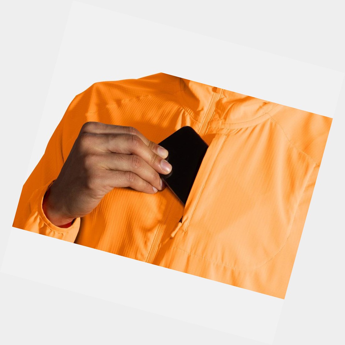Capispalla Uomo Brooks Canopy Arancioni | WXVKRZ-703
