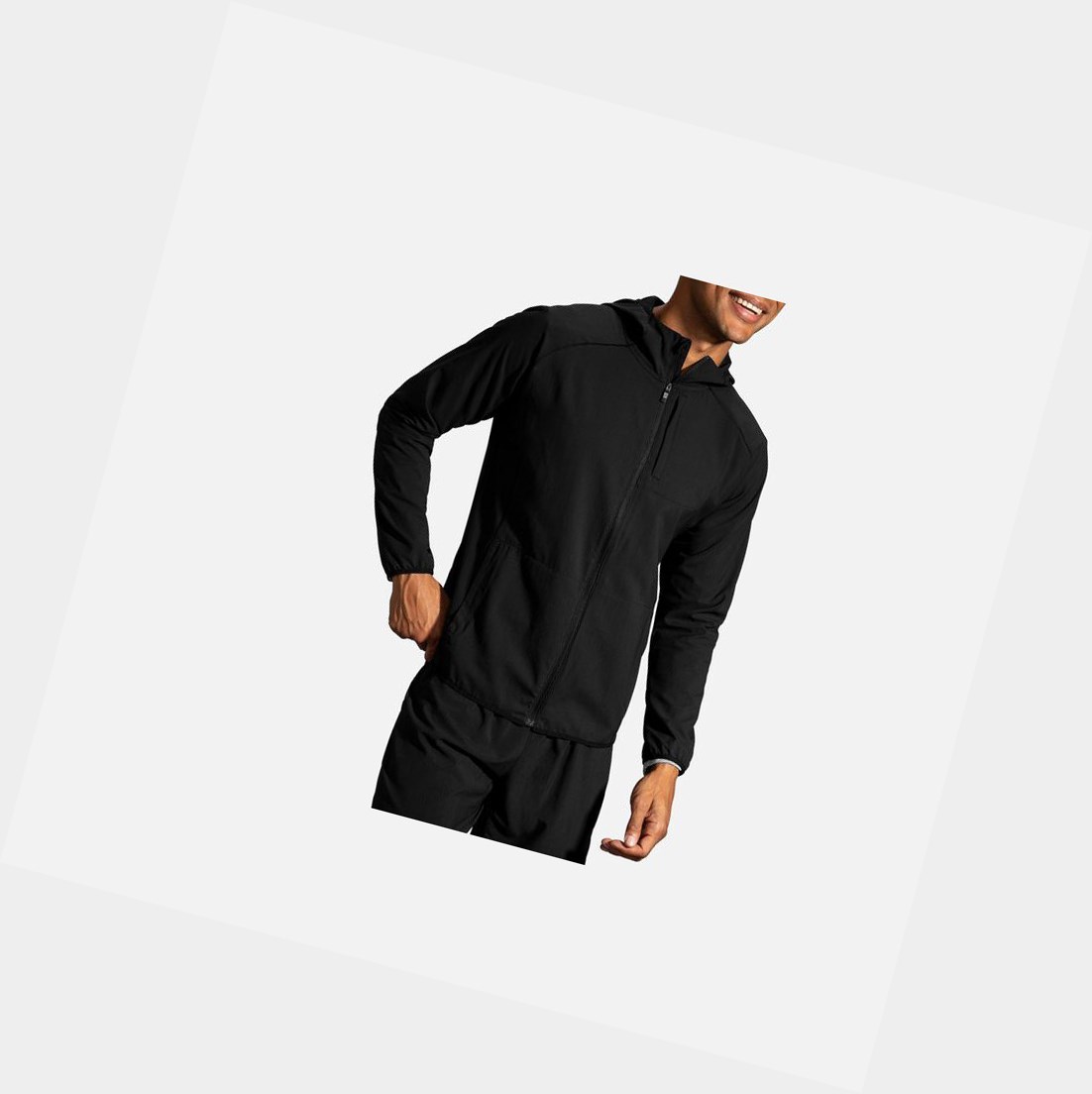 Capispalla Uomo Brooks Canopy Nere | GIOCTW-478