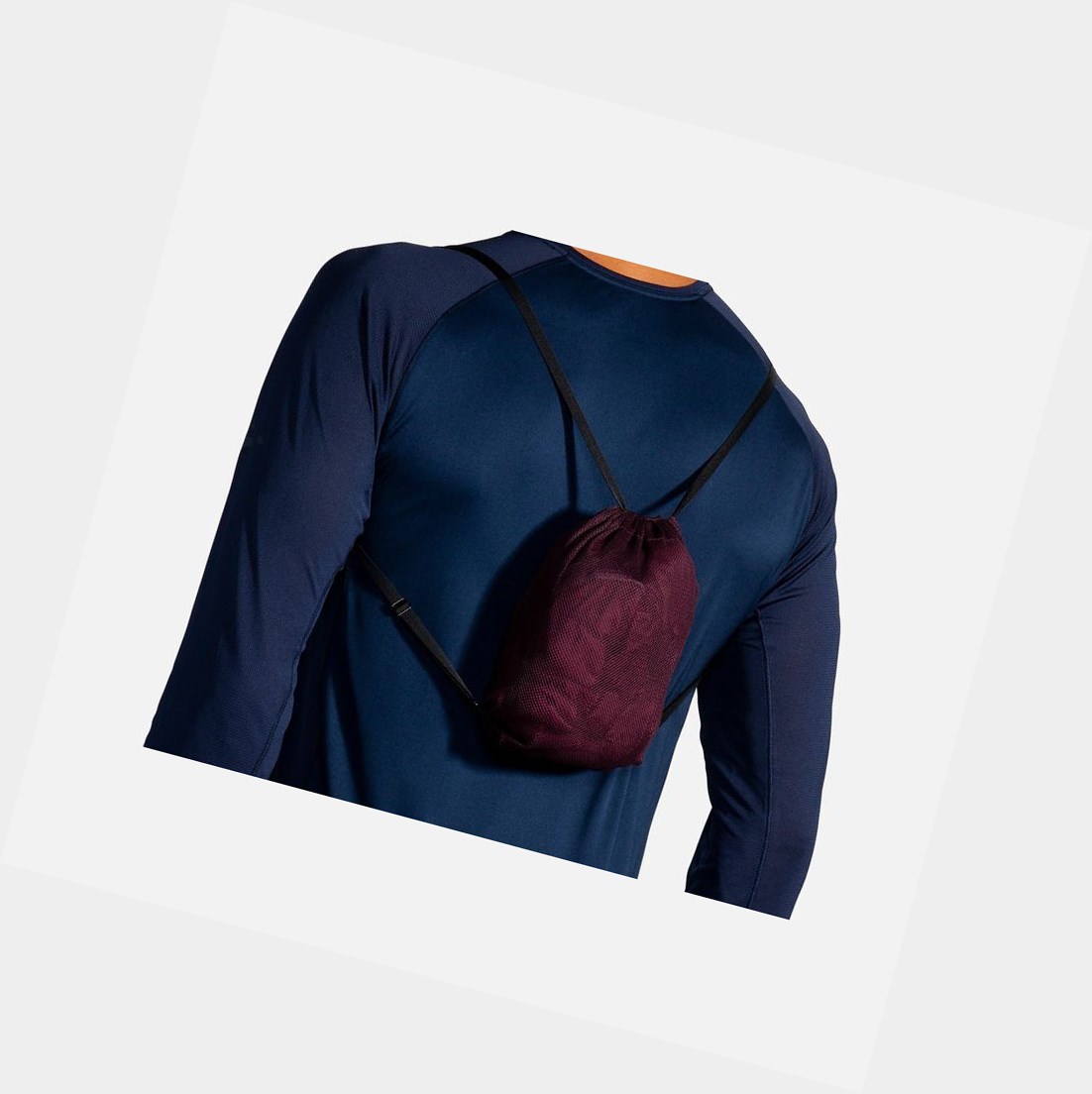Capispalla Uomo Brooks Fusion Ibrido Sangria / Merlot | XWIBLQ-906