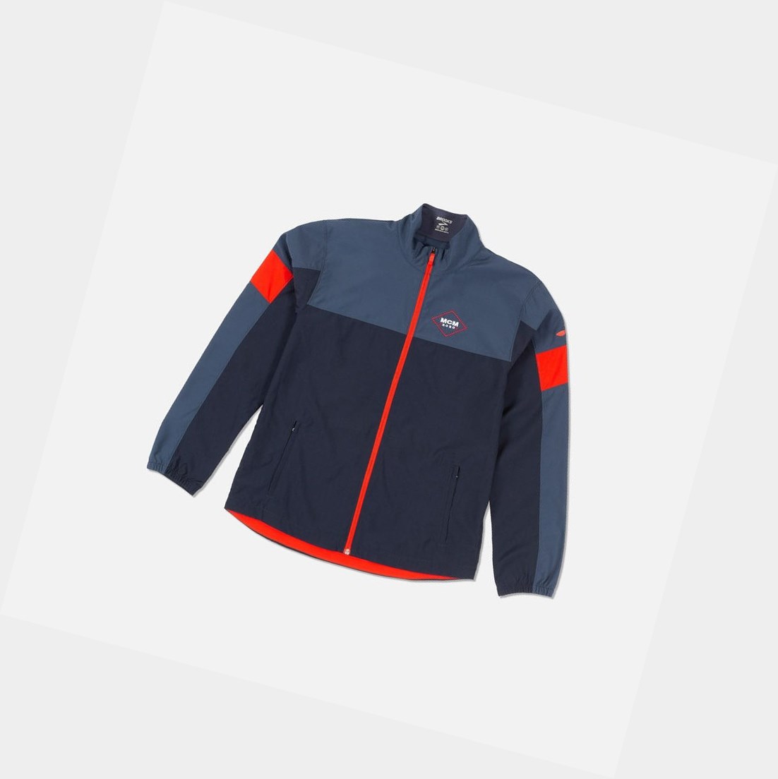 Capispalla Uomo Brooks MCM20 Event Blu Marino Rosse | EPVQFR-415