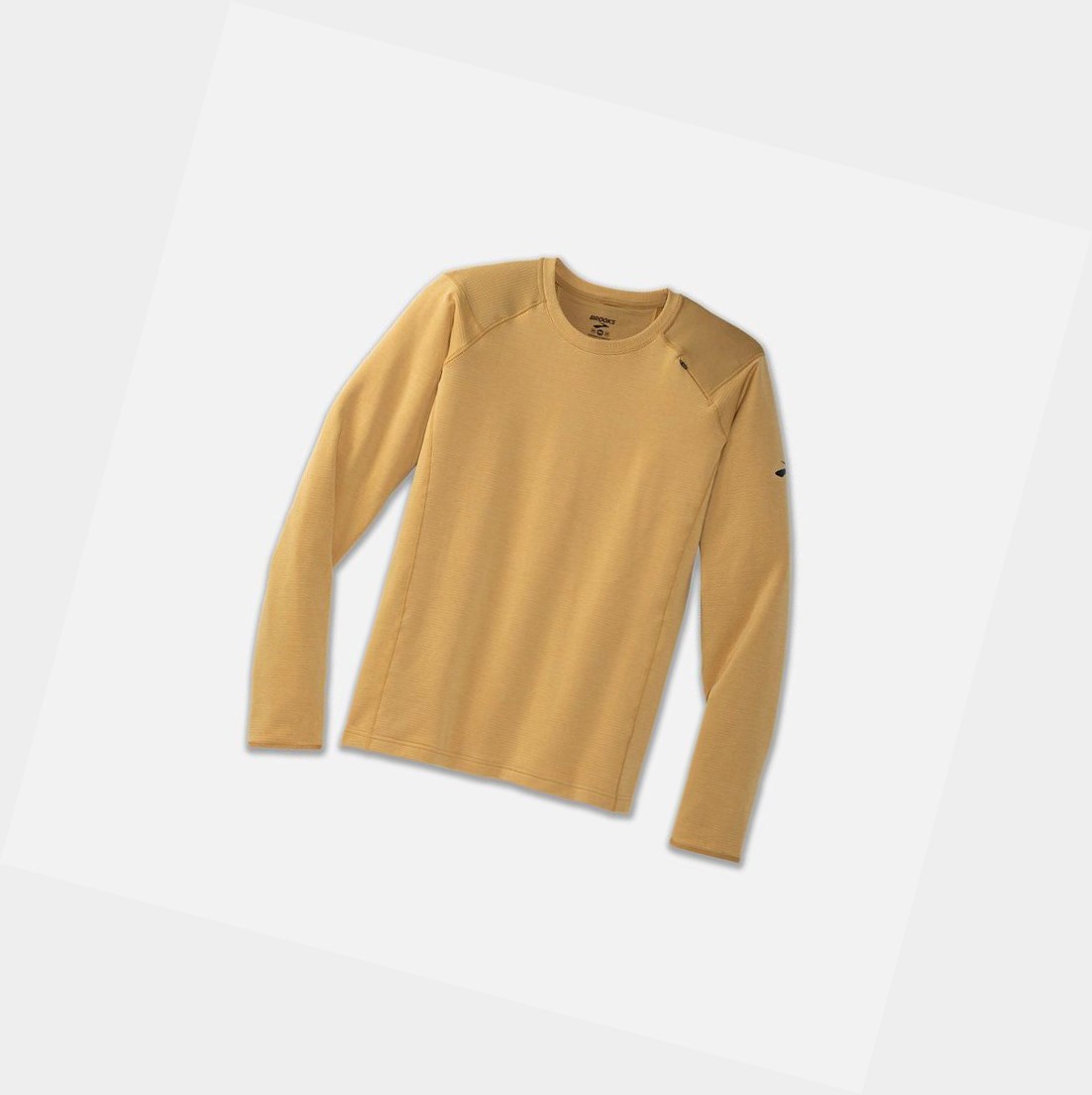 Capispalla Uomo Brooks Notch Thermal Long Sleeve Heather Desert / Desert | NVYHKP-192