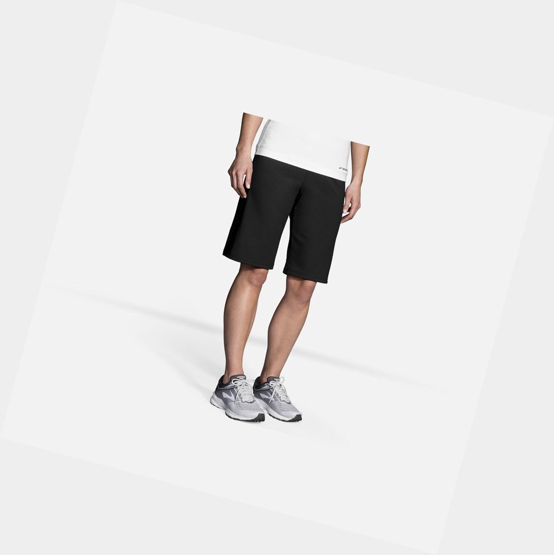 Pantaloni Donna Brooks Venture Bermuda Nere | KVLJQX-183