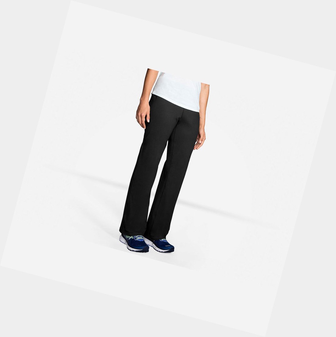 Pantaloni Donna Brooks Venture Pant Nere | YLUOIA-182