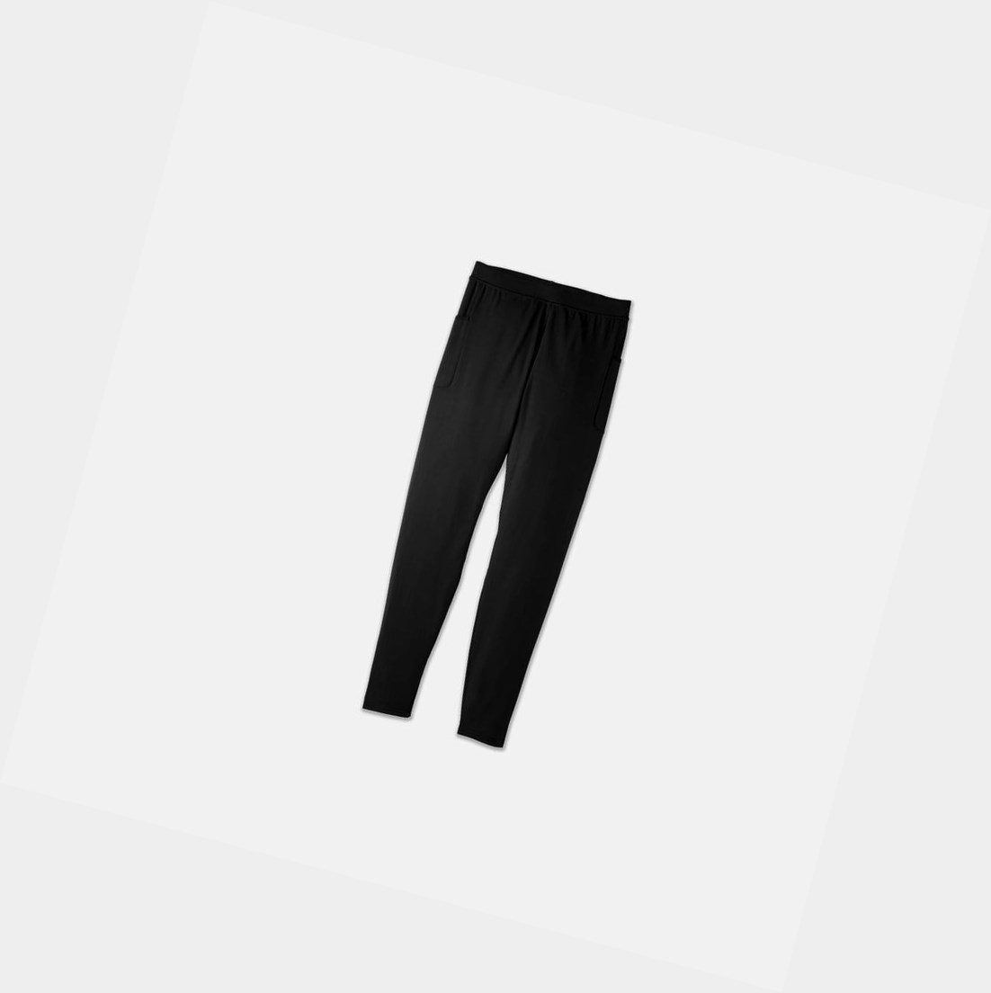 Pantaloni Uomo Brooks Source Tight Nere | PLSRVK-598