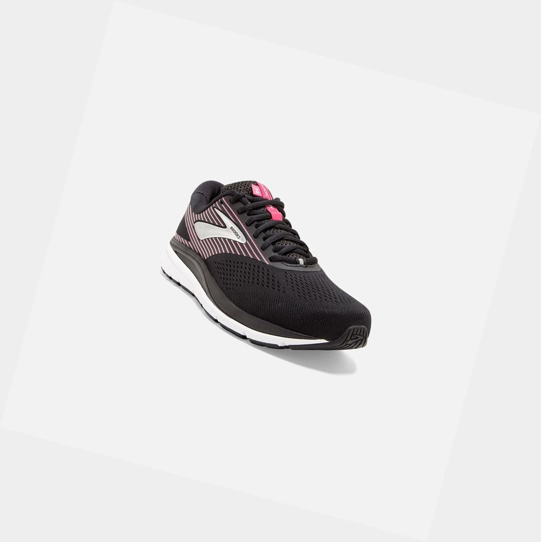 Scarpe Running Strada Donna Brooks Addiction 14 Nere Rosa Argento | CERMAL-639