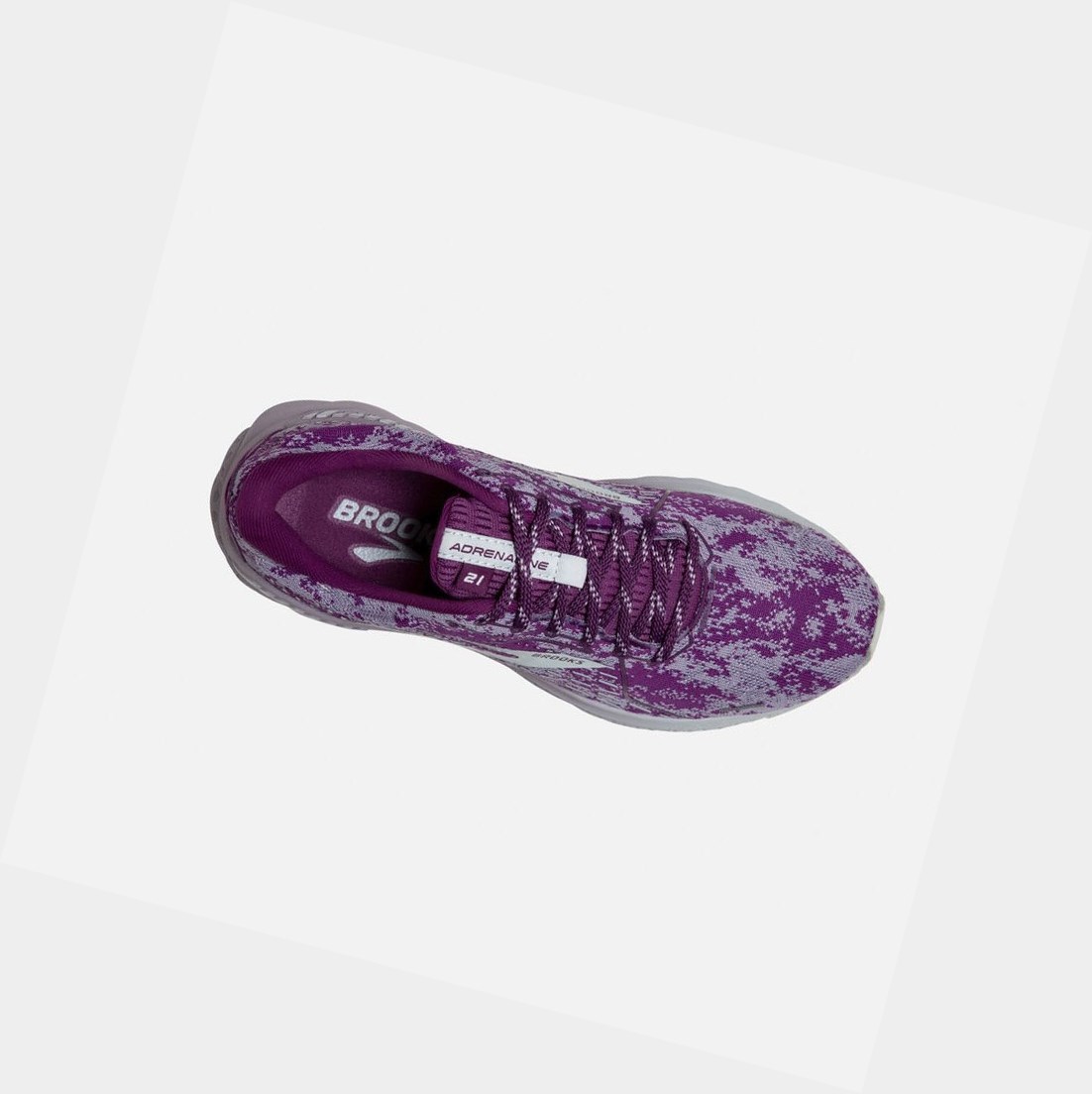 Scarpe Running Strada Donna Brooks Adrenaline GTS 21 Lavanda Blu | ETHMVN-478
