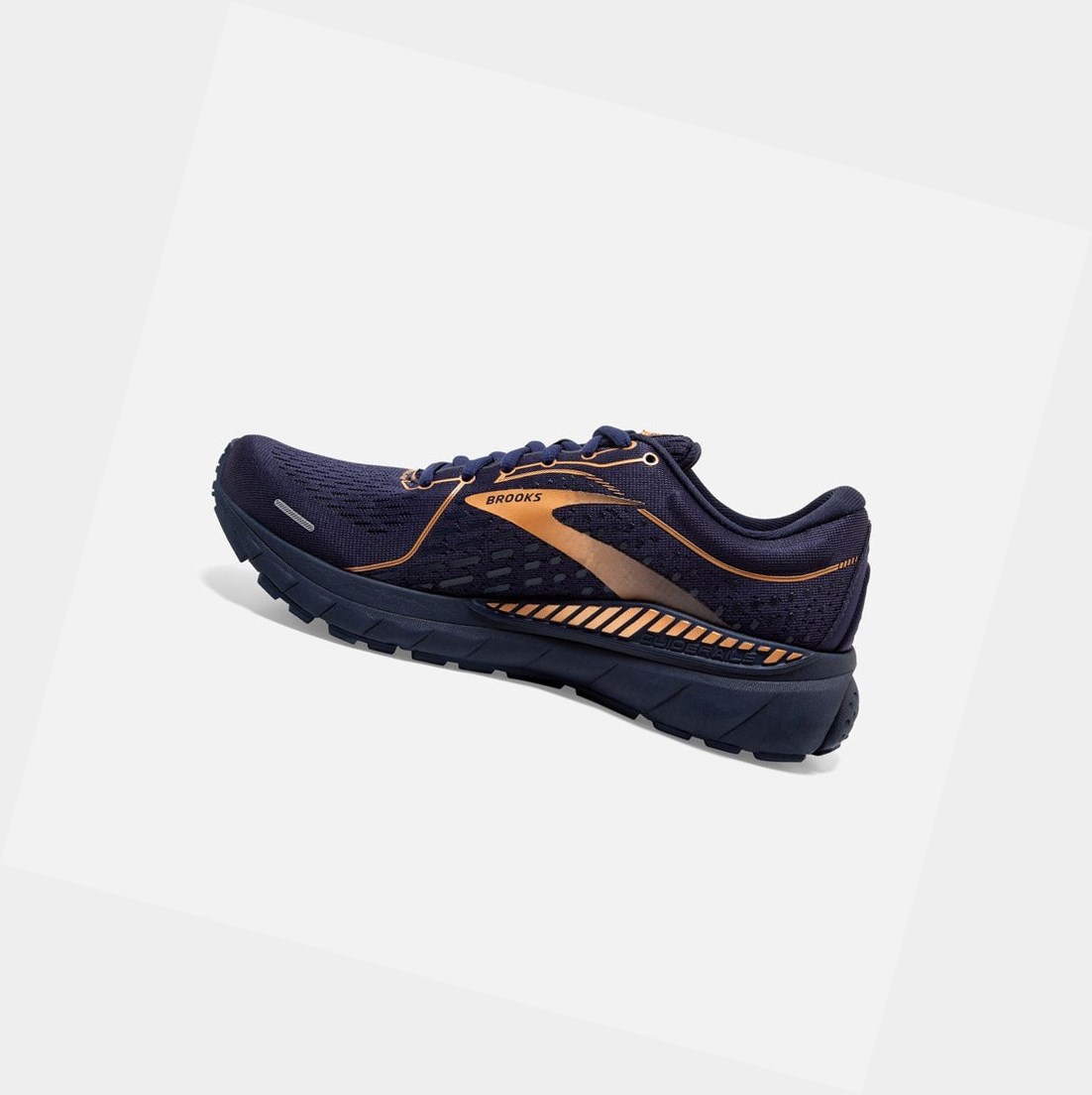 Scarpe Running Strada Donna Brooks Adrenaline GTS 21 Blu Marino Nere Rame | HGSTFY-579