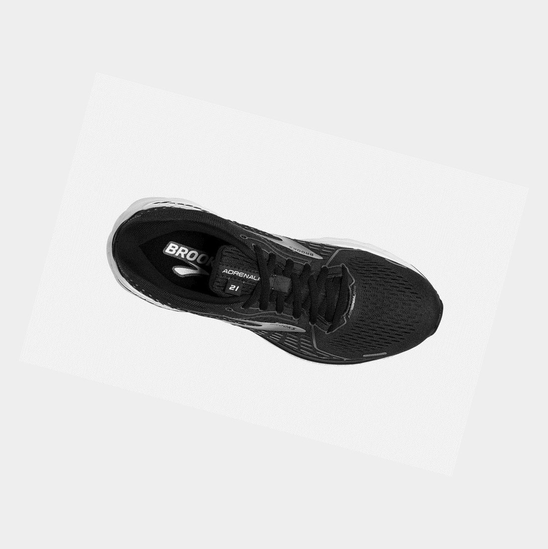 Scarpe Running Strada Donna Brooks Adrenaline GTS 21 Nere Bianche | RXFUPW-908