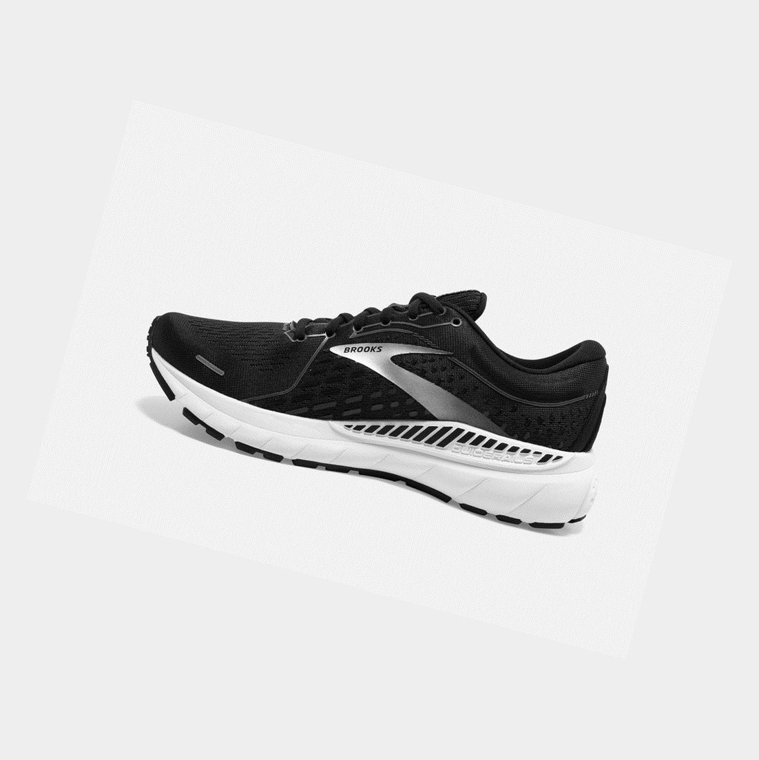 Scarpe Running Strada Donna Brooks Adrenaline GTS 21 Nere Bianche | RXFUPW-908