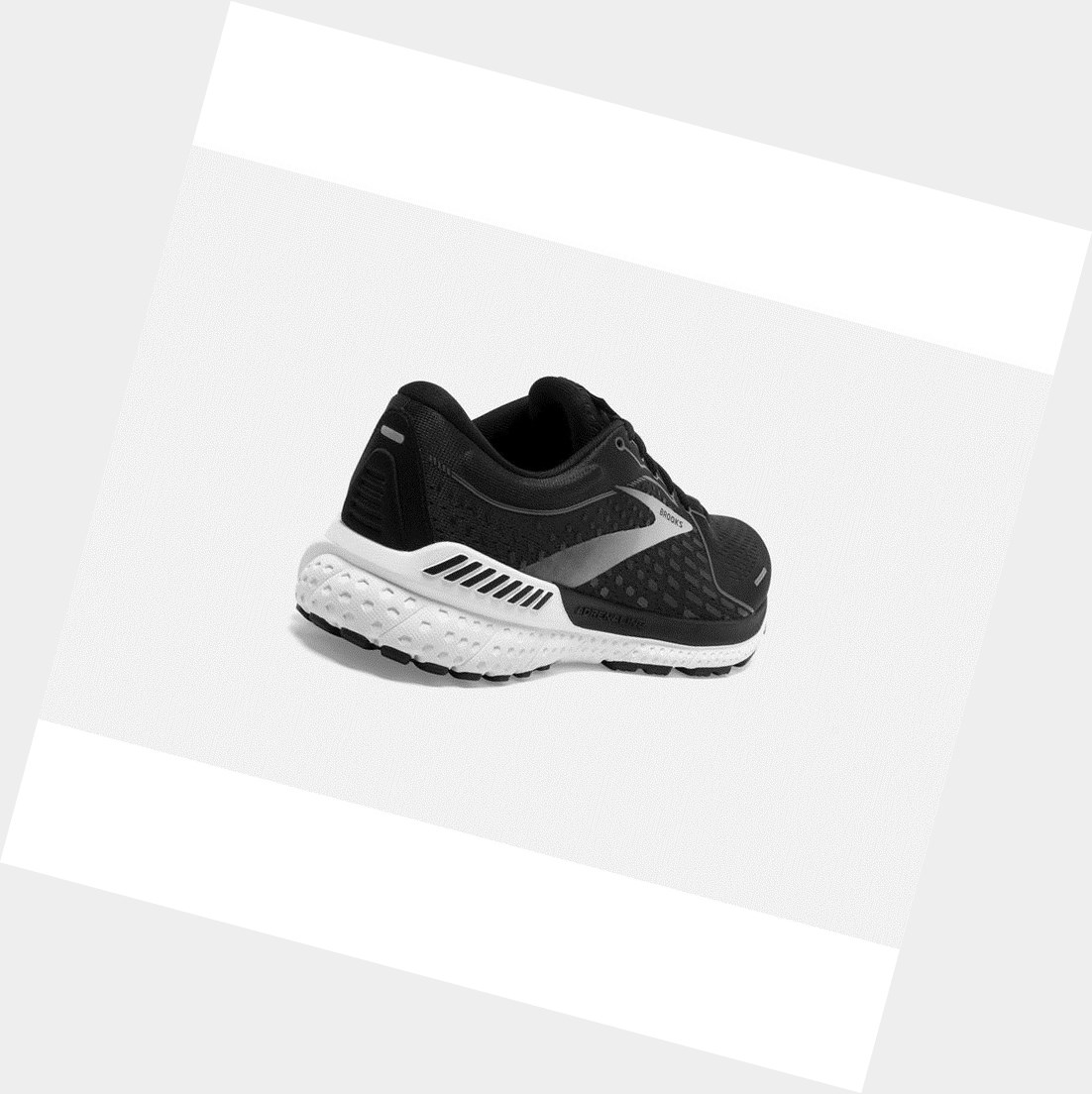 Scarpe Running Strada Donna Brooks Adrenaline GTS 21 Nere Bianche | RXFUPW-908