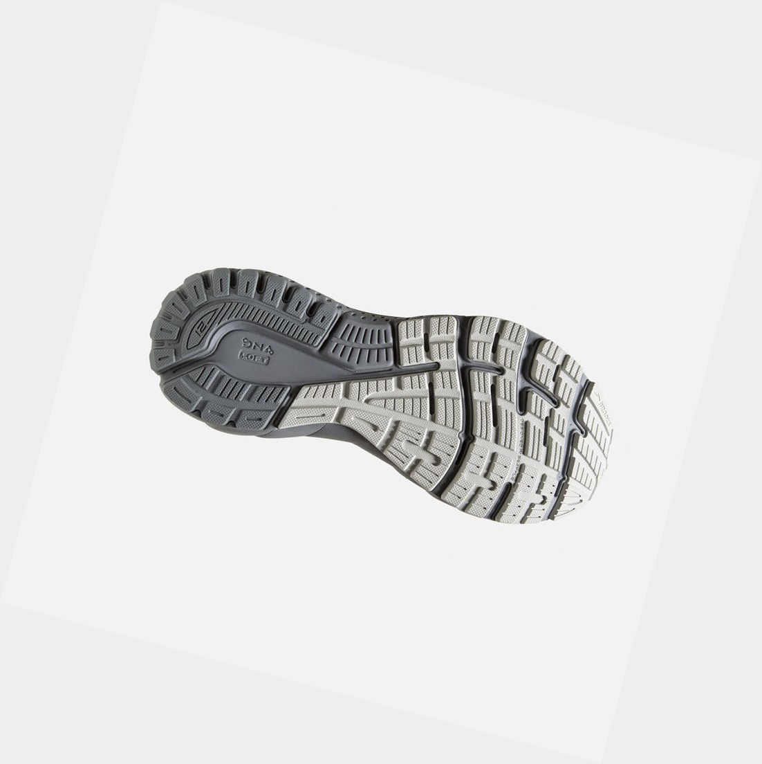 Scarpe Running Strada Donna Brooks Adrenaline GTS 21 Bianche Grigie | VQFEWC-049