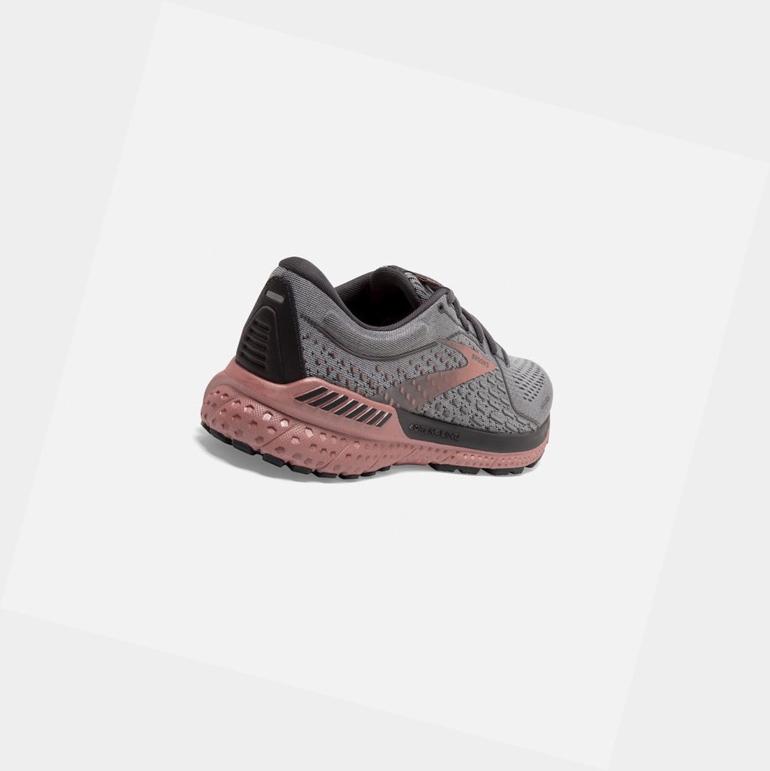 Scarpe Running Strada Donna Brooks Adrenaline GTS 21 Grigie Nere Rosa Oro | WLTYUA-327
