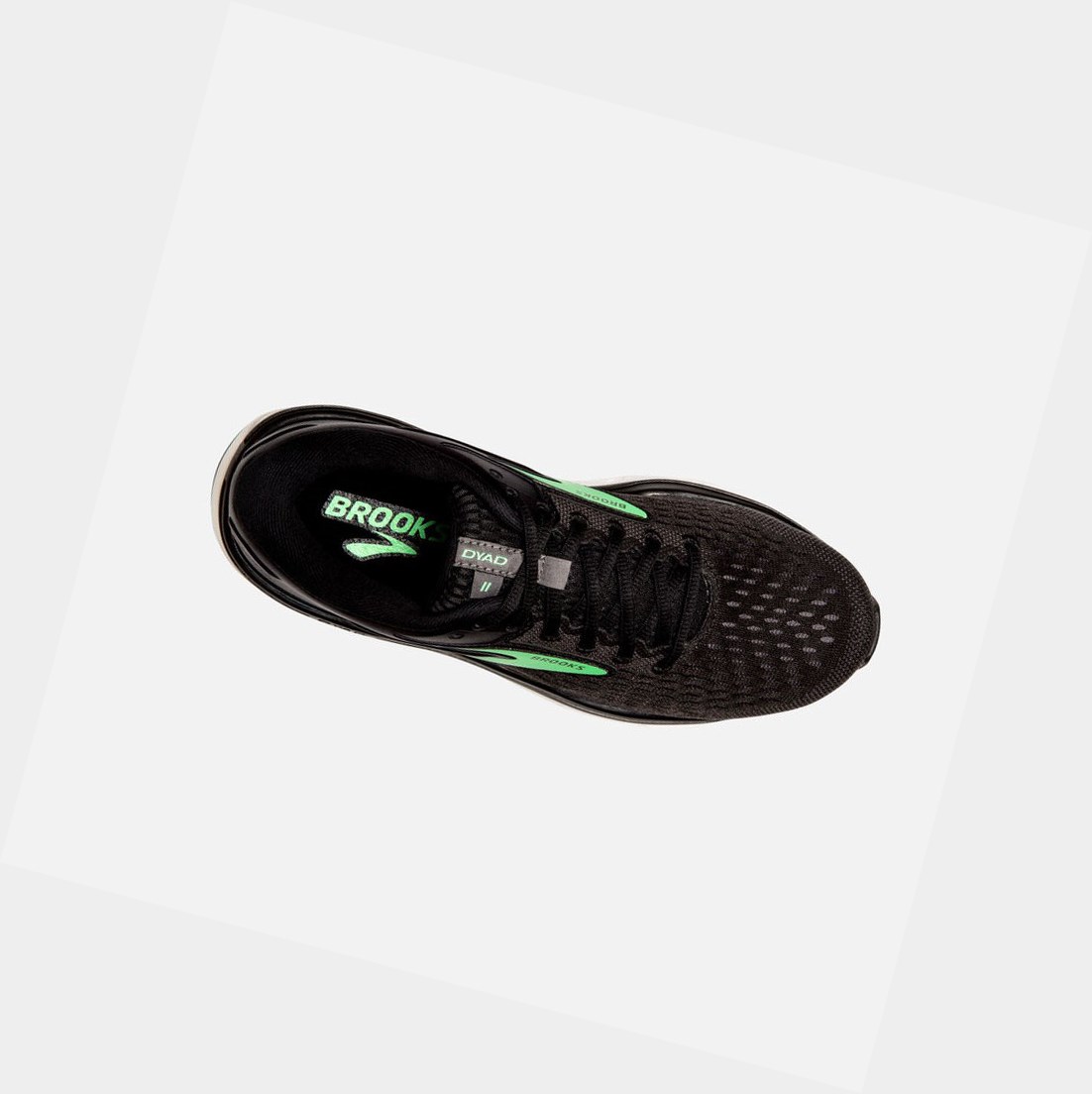 Scarpe Running Strada Donna Brooks Dyad 11 Nere Verdi | WTJBQF-875
