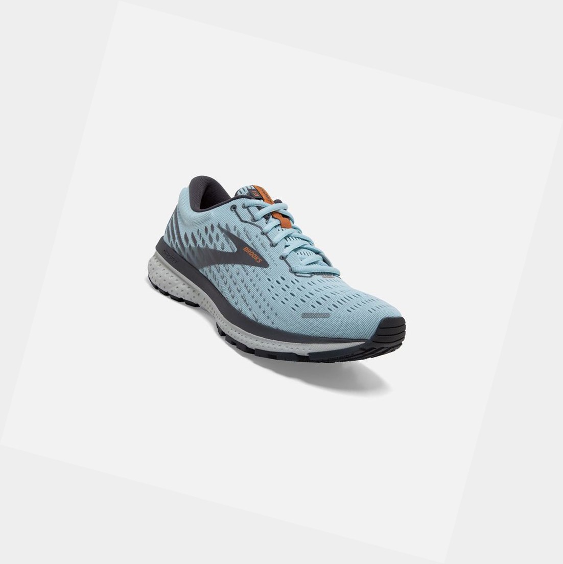 Scarpe Running Strada Donna Brooks Ghost 13 Blu Chiaro Bianche | AXZQVH-209