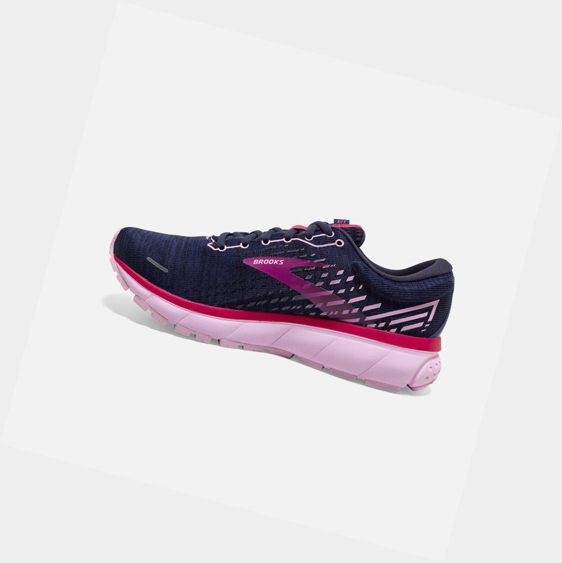 Scarpe Running Strada Donna Brooks Ghost 13 Peacoat / Lilac / Raspberry | HEYOFM-236