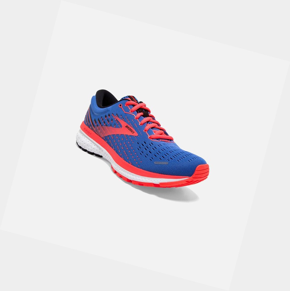 Scarpe Running Strada Donna Brooks Ghost 13 Blu Corallo Bianche | JTWHYP-825