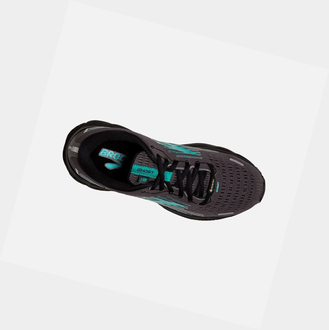 Scarpe Running Strada Donna Brooks Ghost 13 GTX Nere Nere Corallo | KXYTFM-301