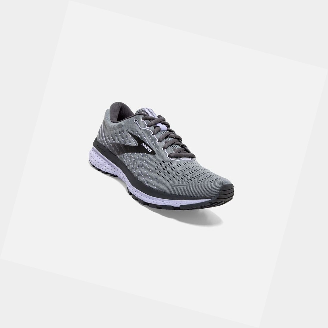 Scarpe Running Strada Donna Brooks Ghost 13 Grigie Viola | OWEARS-251