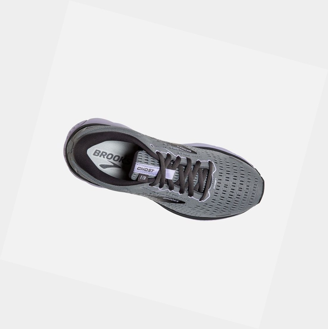 Scarpe Running Strada Donna Brooks Ghost 13 Grigie Viola | OWEARS-251