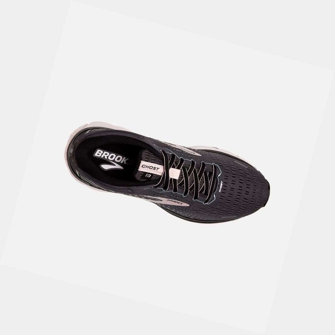 Scarpe Running Strada Donna Brooks Ghost 13 Nere | YFZDVO-974